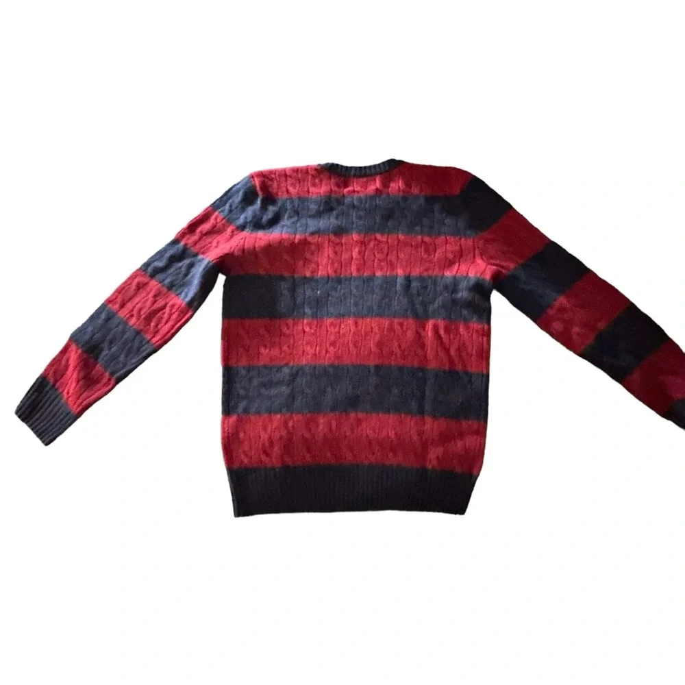 Boys POLO Ralph Lauren Wool / Cashmere Cableknit Sweater Size L •14-16 - Picture 3 of 5
